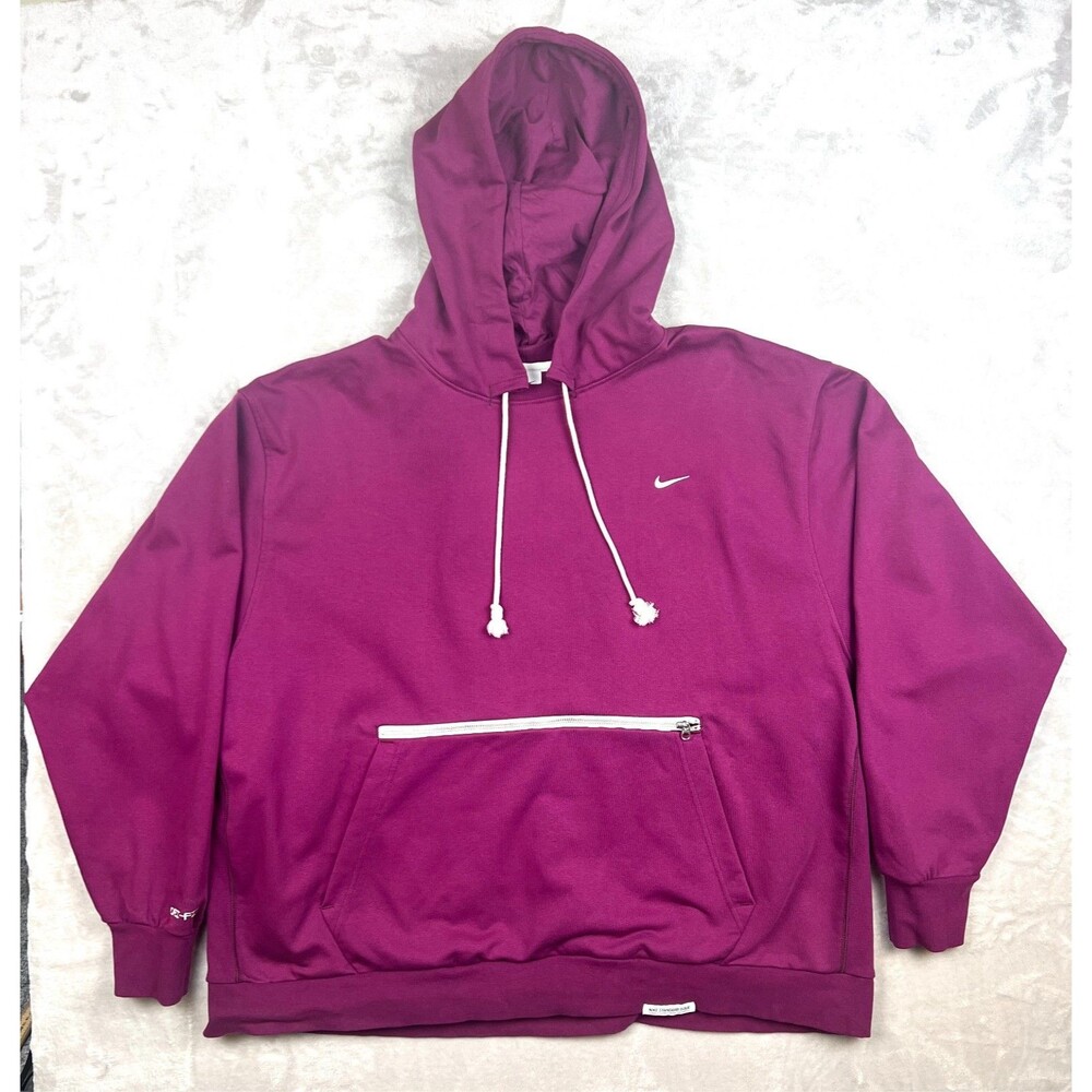 Nike Magenta Mens 4XL Standard Issue Basketball Hoodie Zip Streetwear Athleisure